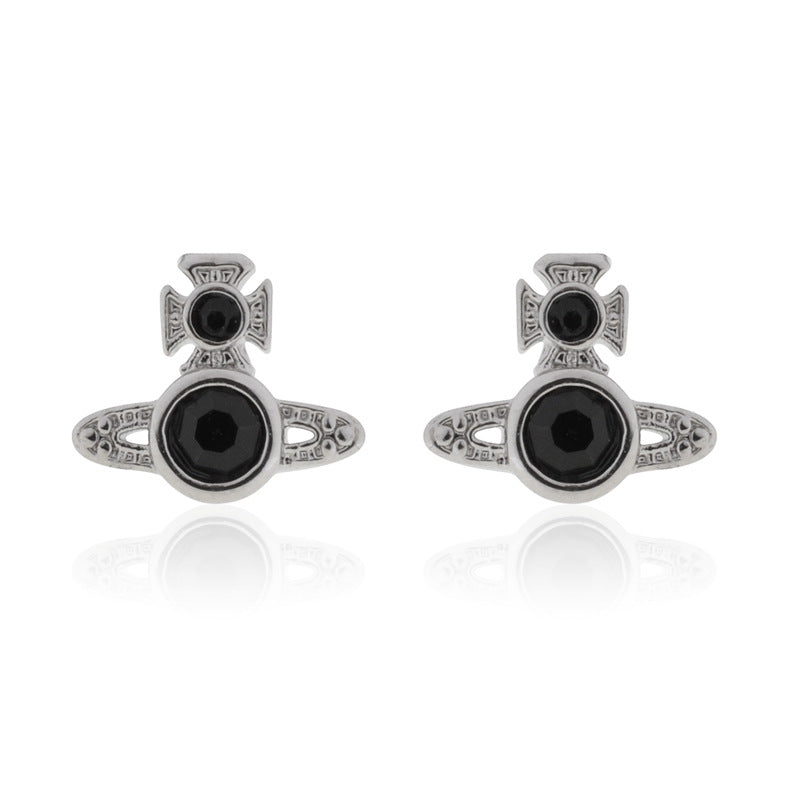 Vivienne Westwood Pearl paint series earrings small and personalized all-match