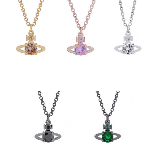 Vivienne Westwood four-claw zircon pendant necklace