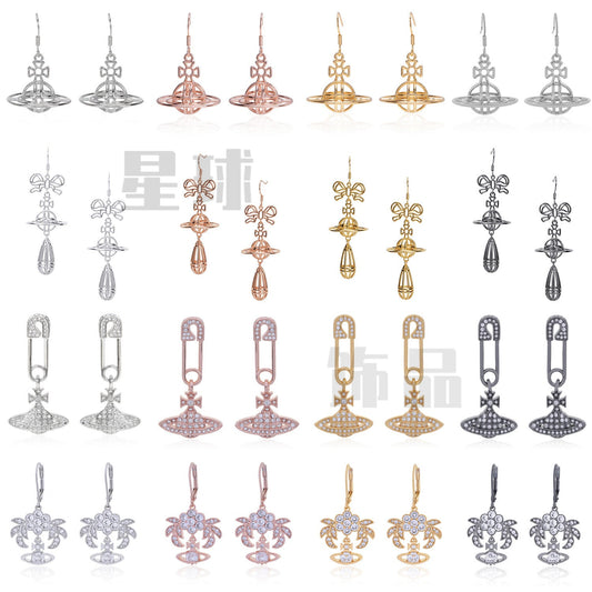Vivienne  Westwood women's fashion Japanese and Korean earrings