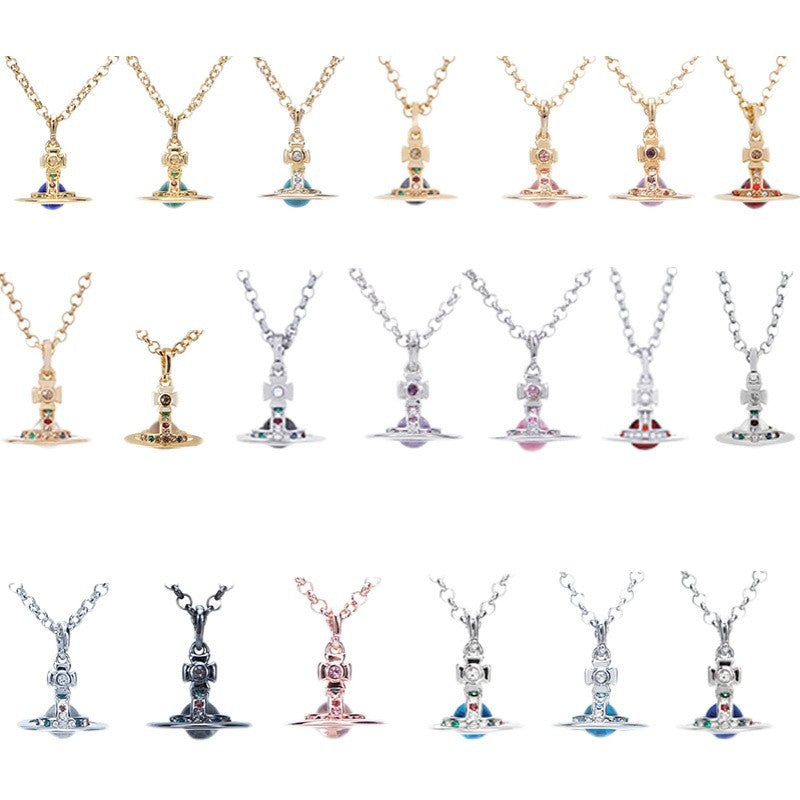 Vivienne Westwood 6mm mini three-dimensional necklace punk accessories