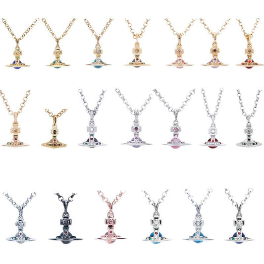 Vivienne Westwood 6mm mini three-dimensional necklace punk accessories