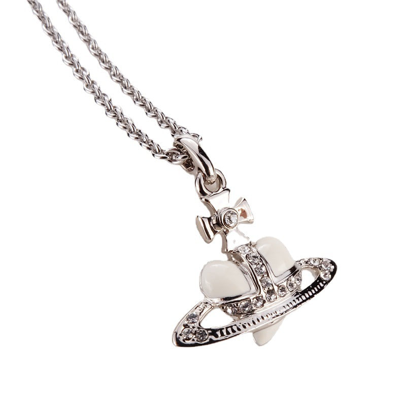 Vivienne Westwood paint love heart series pendant necklace