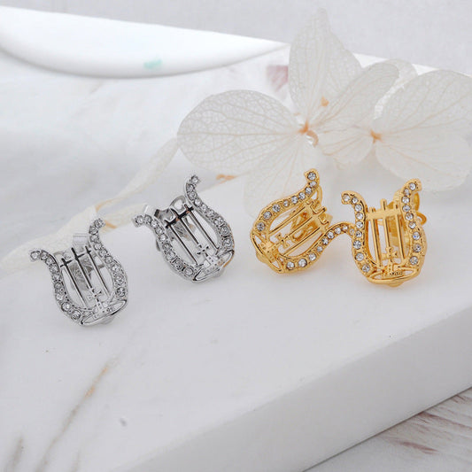 Vivienne Westwood ear studs harp earrings punk earrings personality