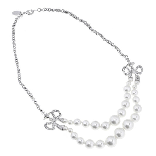 Vivienne Westwood Double-layer pearl necklace women's exquisite and high-grade all-matching