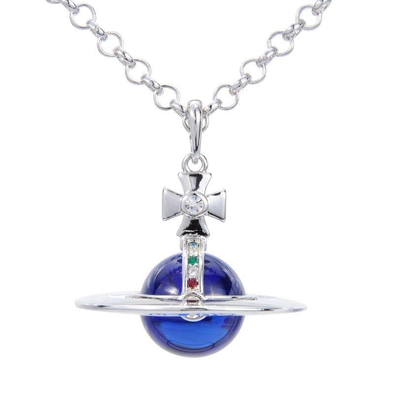 Vivienne Westwood large 20mm three-dimensional pendant sweater necklace European and American