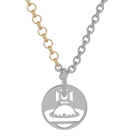 Vivienne Westwood necklace round Brand Hollow sweater chain two-color European and American style