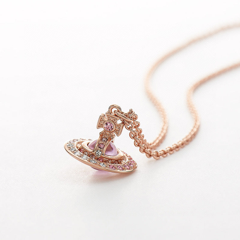 Vivienne Westwood ORB necklace Japan limited three-dimensional gradient color diamond