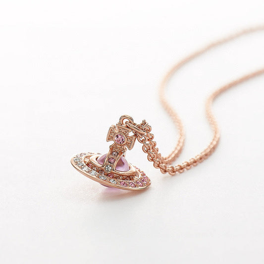 Vivienne Westwood ORB necklace Japan limited three-dimensional gradient color diamond