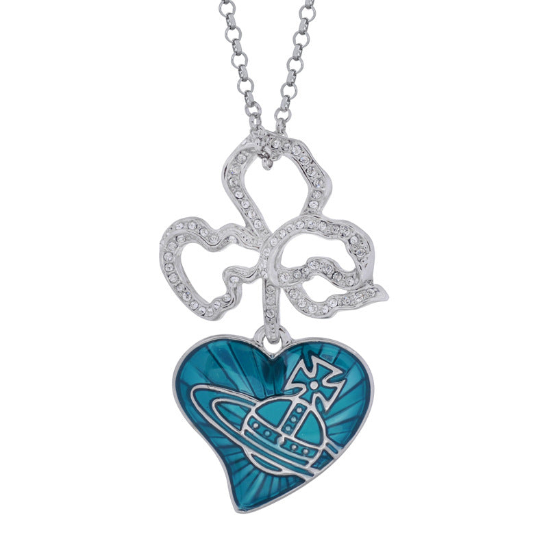 Vivienne Westwood love pendant necklace personality European and American punk
