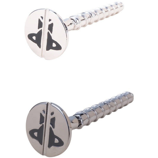 Vivienne Westwood screw stud earrings niche personality punk