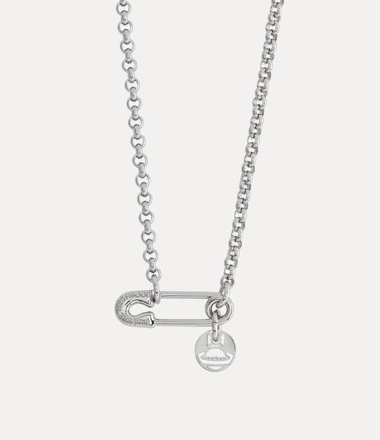Vivienne Westwood IMOGENE big pin necklace hollow pendant punk