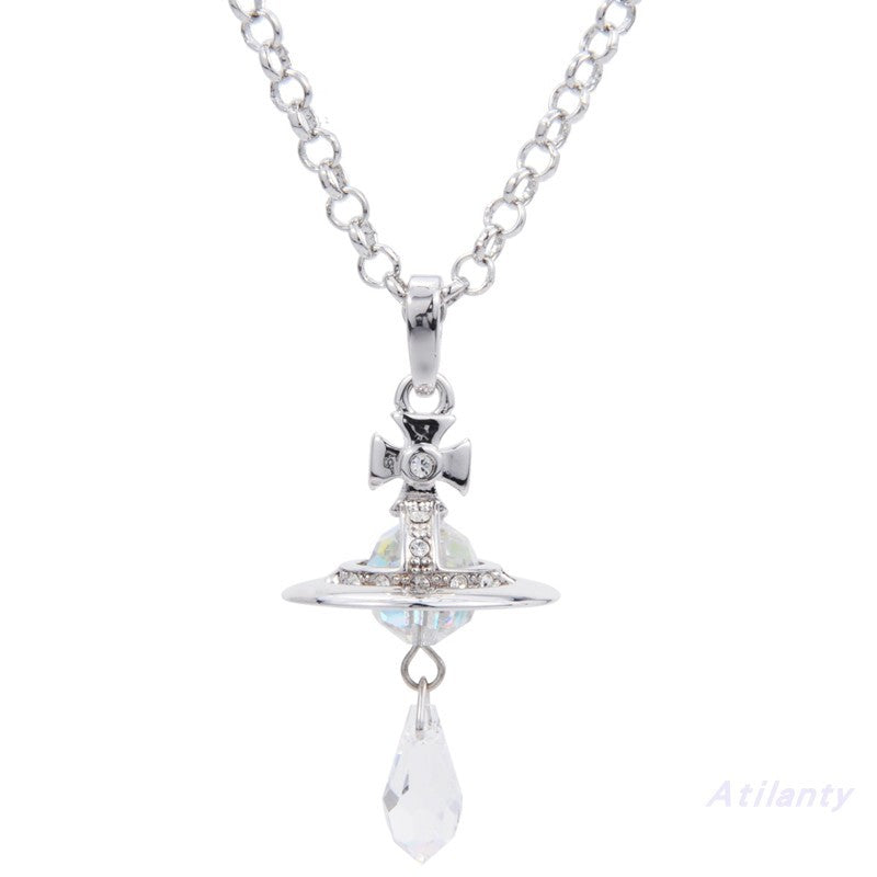 Vivienne Westwood Austrian crystal element three-dimensional pendant necklace advanced