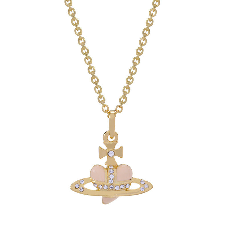 Vivienne Westwood paint love heart series pendant necklace