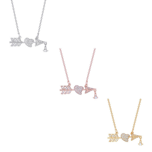 Vivienne Westwood arrow through heart pendant necklace premium exquisite and versatile