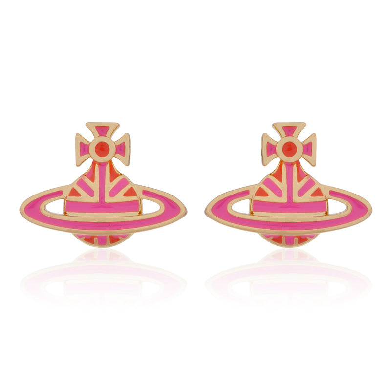 Vivienne Westwood M series European and American punk earrings
