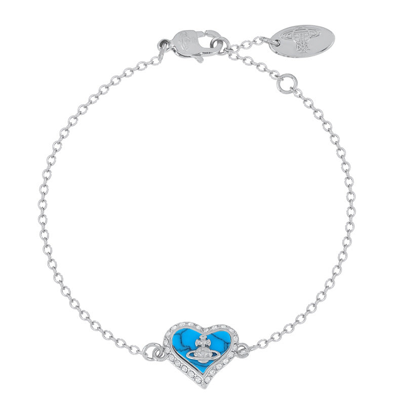 Vivienne Westwood heart shell series bracelet women's exquisite high sense