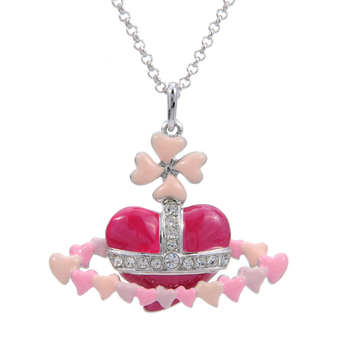 Vivienne Westwood paint love heart series pendant necklace