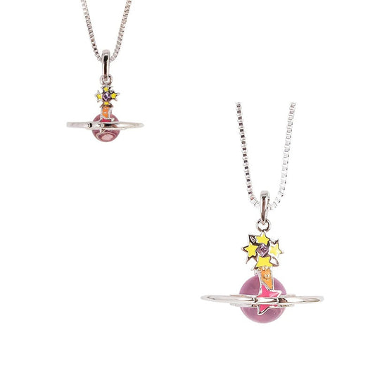 Vivienne Westwood meteor three-dimensional pendant necklace personality European and American friends
