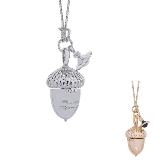 Vivienne Westwood three-dimensional open pine cone pendant necklace ins niche