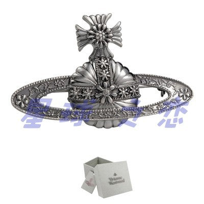 Vivienne Westwood vintage silver carved brooch
