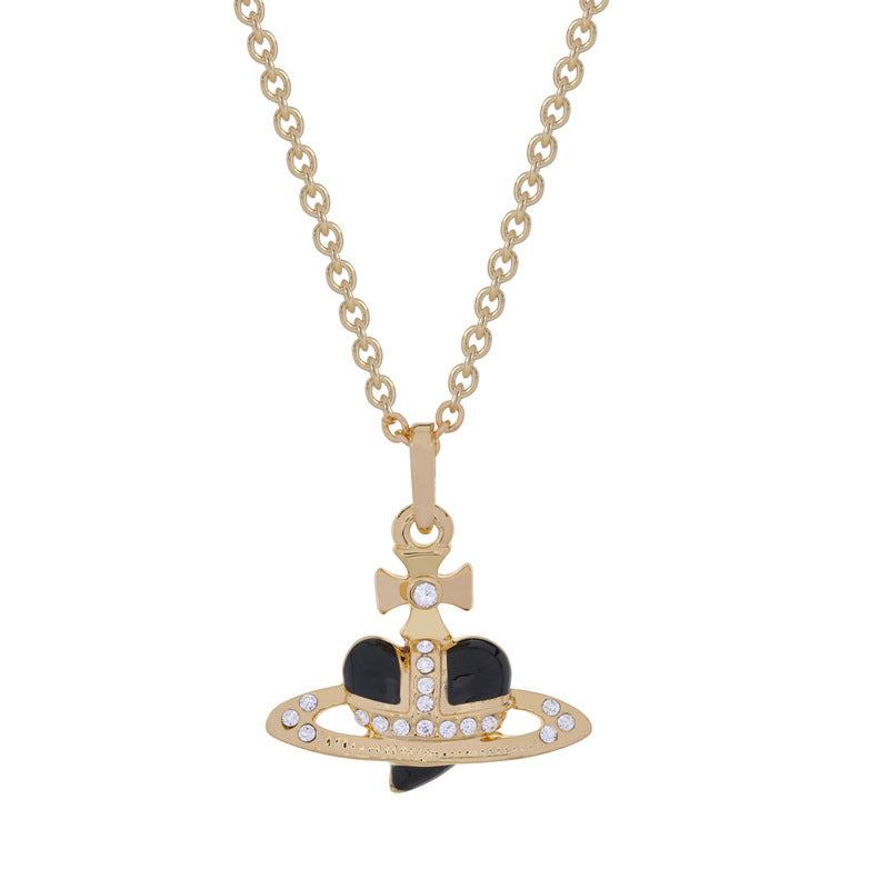 Vivienne Westwood paint love heart series pendant necklace