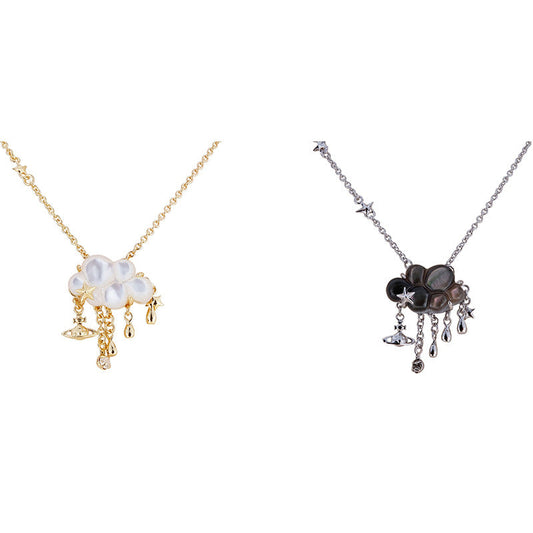 Vivienne Westwood cloud pendant necklace couple personalized punk