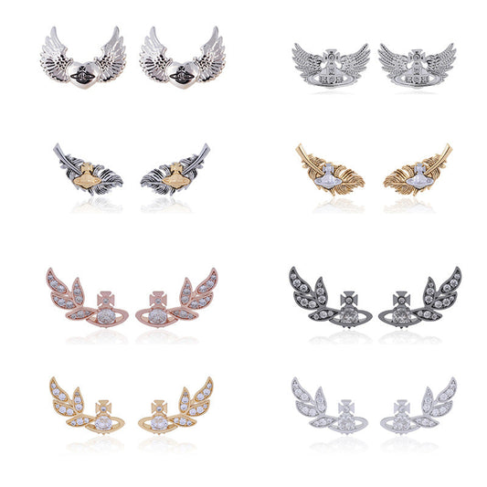 Vivienne Westwood feather wings wheat wings series European and American