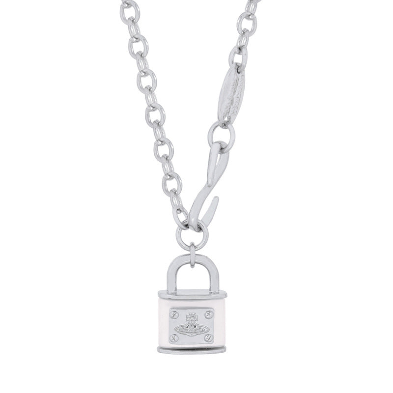 Vivienne Westwood lock Head series pendant necklace for women