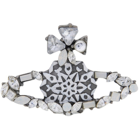 Vivienne Westwood light luxury Snowflake Brooch personalized ins accessories