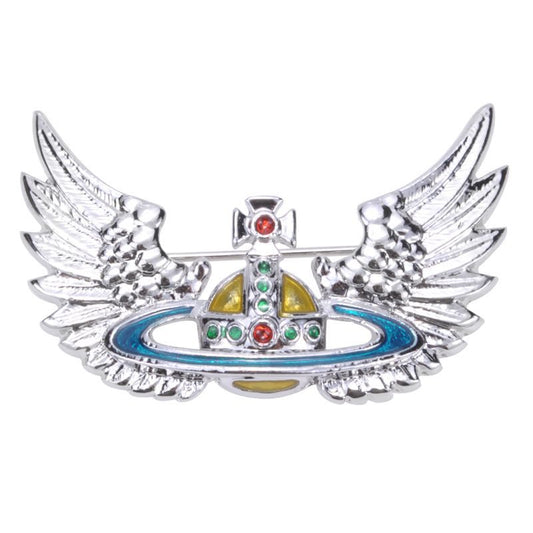 Vivienne Westwood flying wings brooch women's elegant accessories personality all-match Fashion