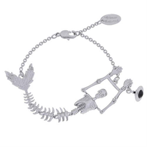 Vivienne Westwood people Fishbone skull series bracelet unique punk style
