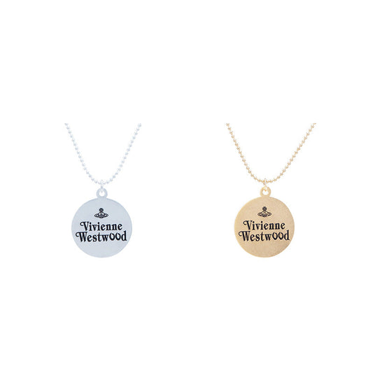 Vivienne Westwood round pendant necklace personality punk all-match