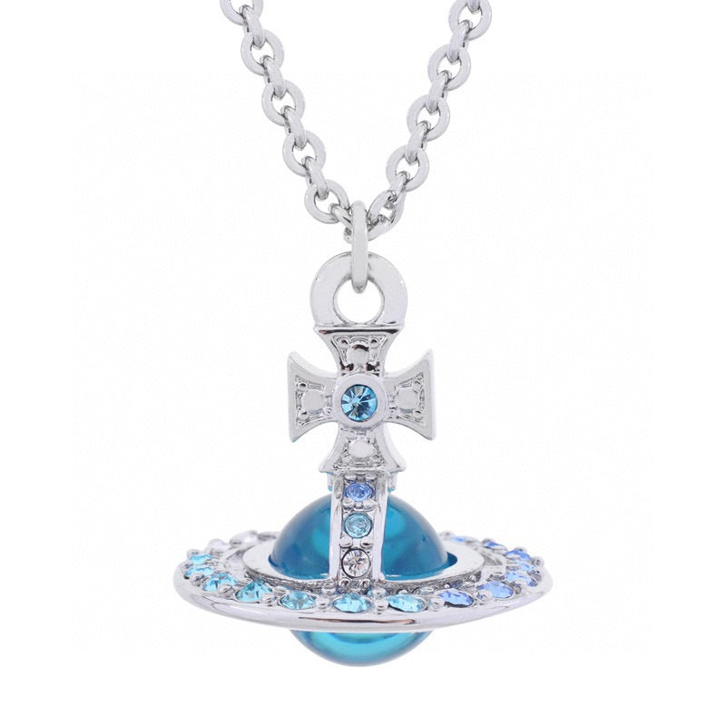 Vivienne Westwood ORB necklace Japan limited three-dimensional gradient color diamond