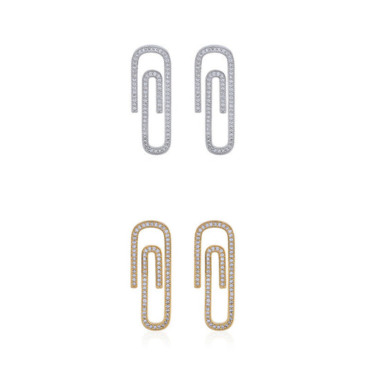 Vivienne Westwood return pin earrings full diamond exquisite luxury