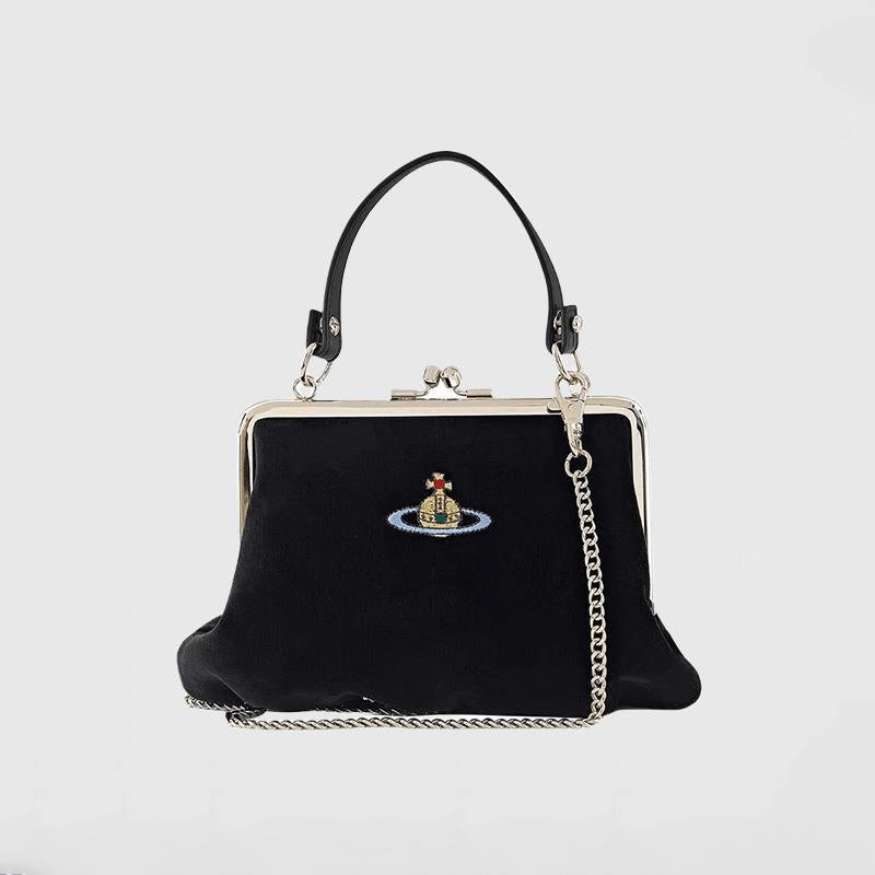 Vivienne Westwood Velvet Crossbody Handbag
